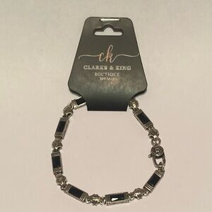 Men’s Grass Pattern Copper Bracelet 8.66 in